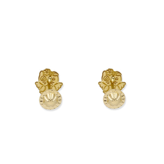 Pendientes Bebé Spotty Esmaltado de Oro 18K
