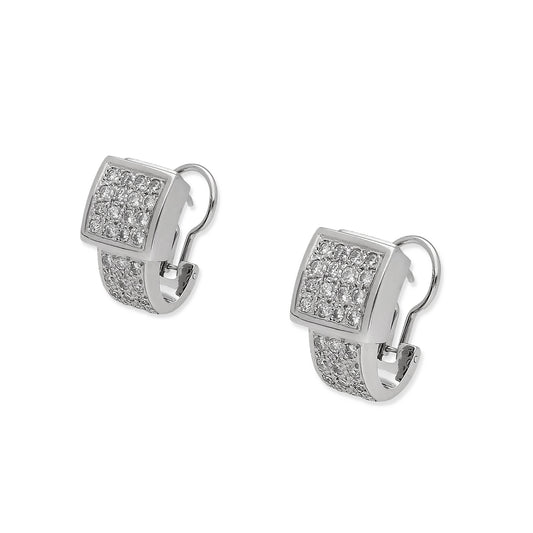 Pendientes Karisa Oro Blanco 18k y Diamantes Talla Brillante