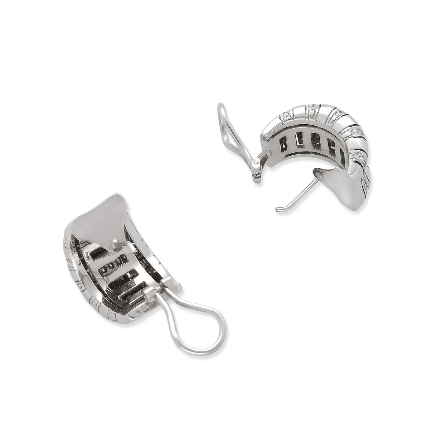 Pendientes Anthea Oro Blanco 18k y Diamantes Naturales
