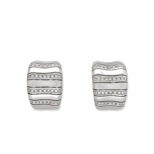 Pendientes Anthea Oro Blanco 18k y Diamantes Naturales