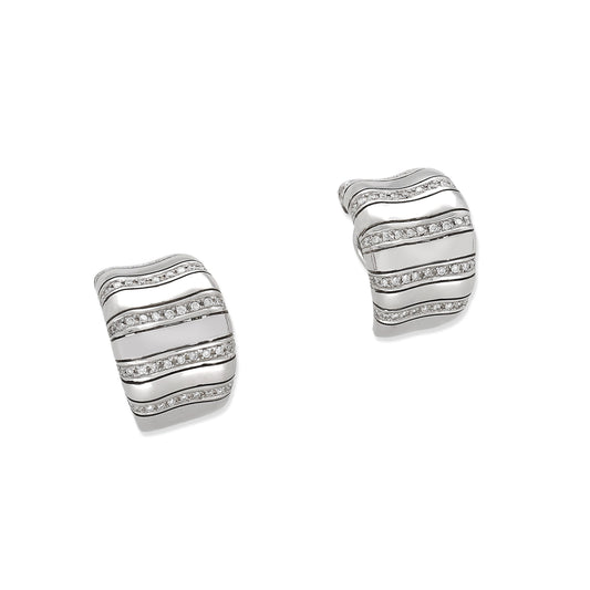 Pendientes Anthea Oro Blanco 18k y Diamantes Naturales