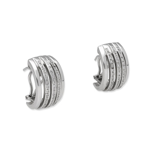 Pendientes Kostantina Oro Blanco 18k y Diamantes Naturales