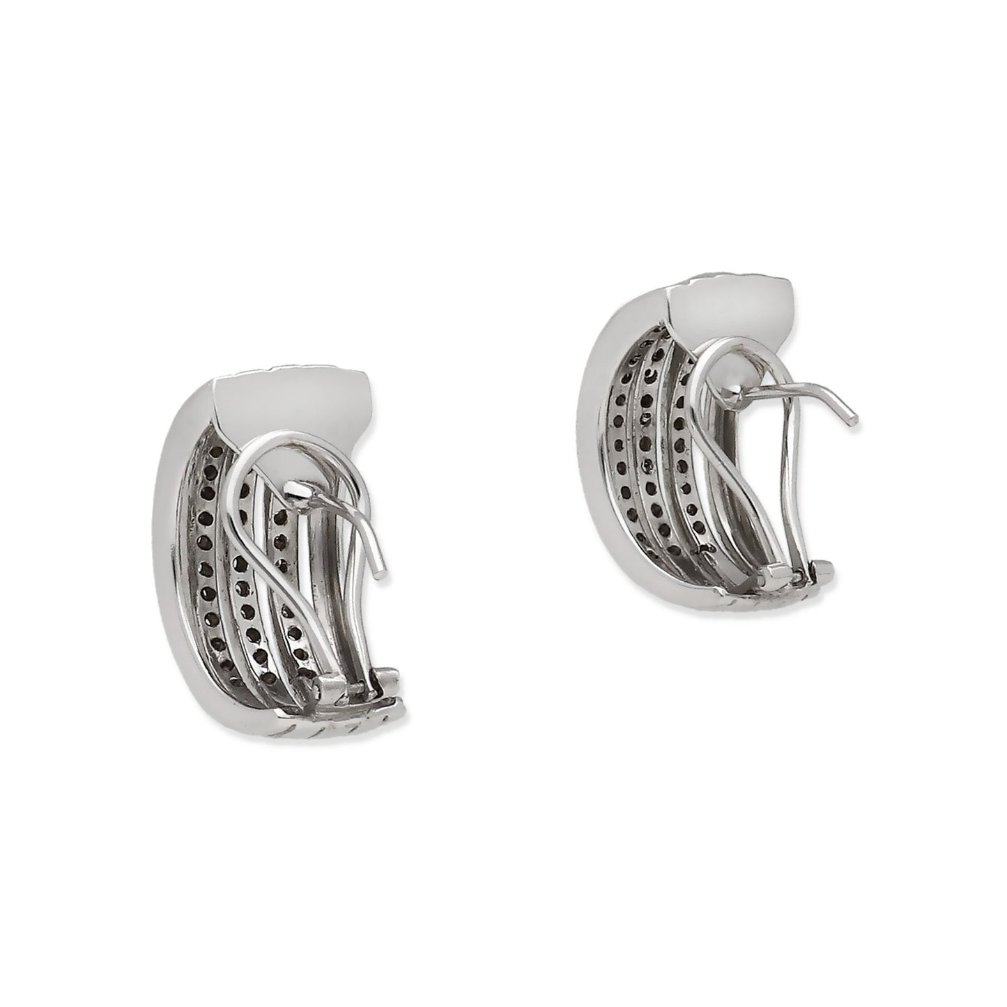 Pendientes Kostantina Oro Blanco 18k y Diamantes Naturales