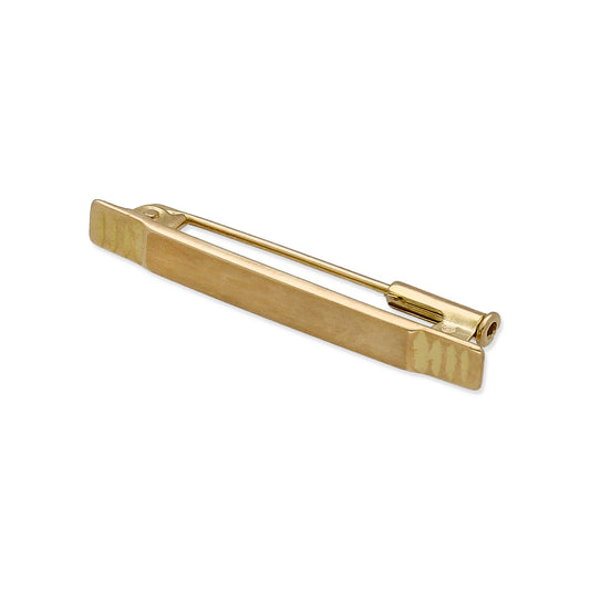 Imperdible Bebé de Barra Mate en Oro Amarillo 18K