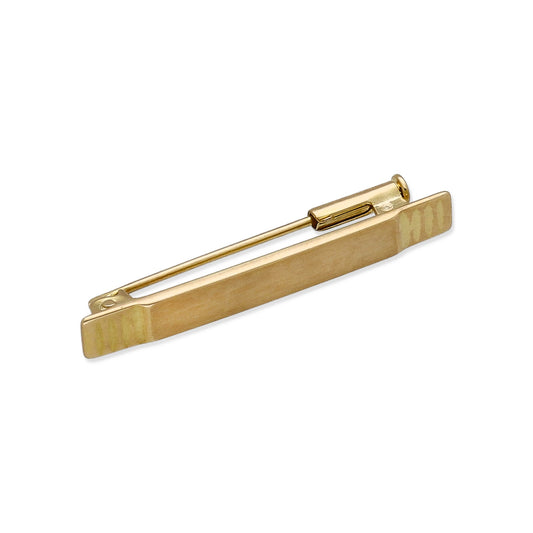 Imperdible Bebé de Barra Mate en Oro Amarillo 18K