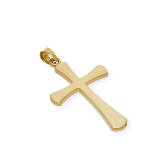 Colgante Cruz Moderna Grande Oro 18K