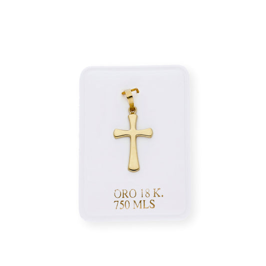 Colgante Cruz Moderna Mediana Oro 18K