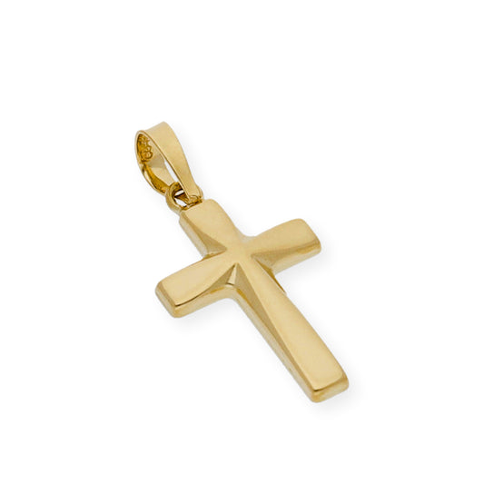 Colgante Cruz Lisa Moderna con Oro 18K