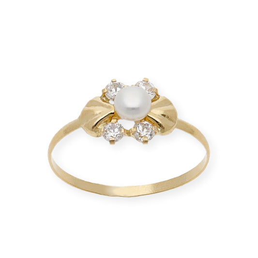 Conjunto Celestial de Pendientes y Sortija en Oro 18k y Circonitas