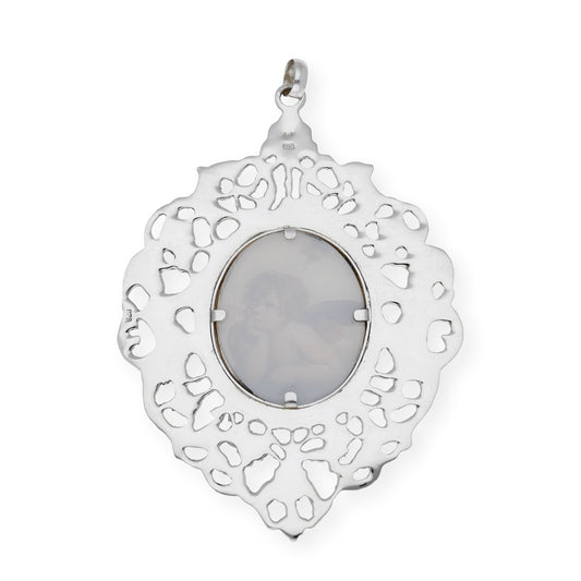 Medalla de cuna de plata de ley Ángel