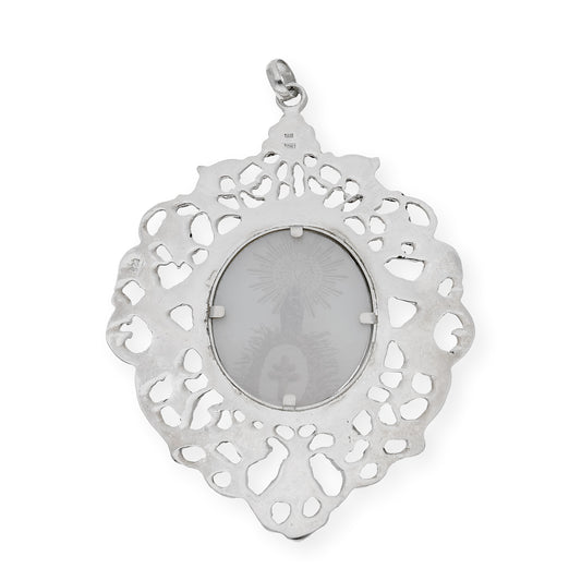 Medalla de cuna de plata de ley Virgen del Pilar
