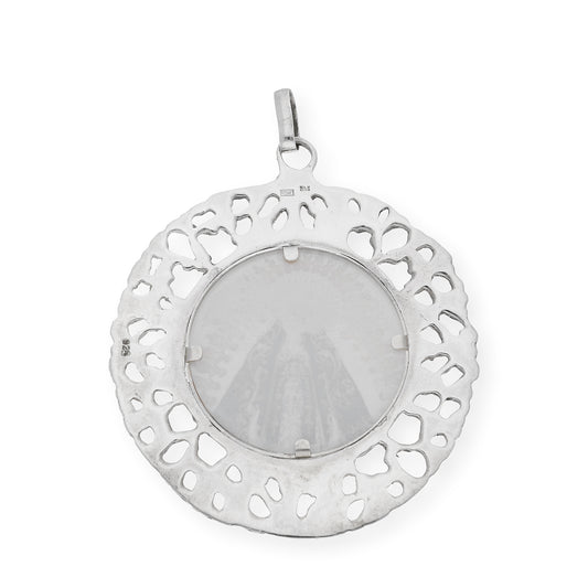 Medalla de cuna de plata de ley Virgen de la Soledad Badajoz