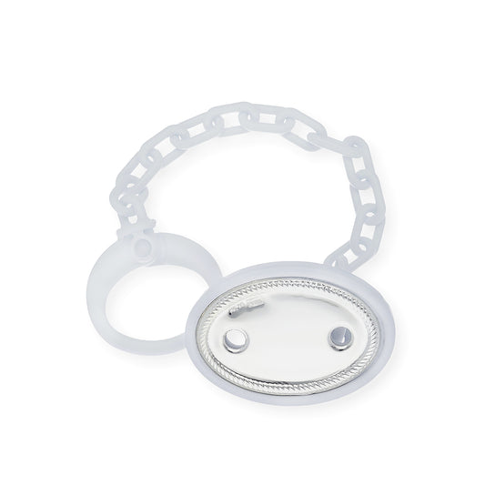 Pinza chupete bebé plata Ley 925