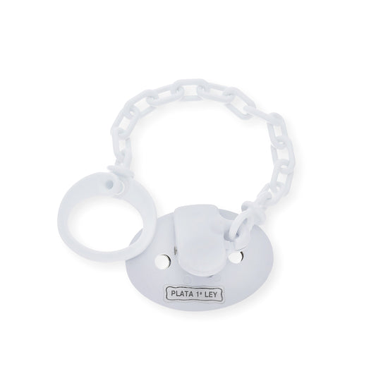 Pinza chupete bebé plata Ley 925