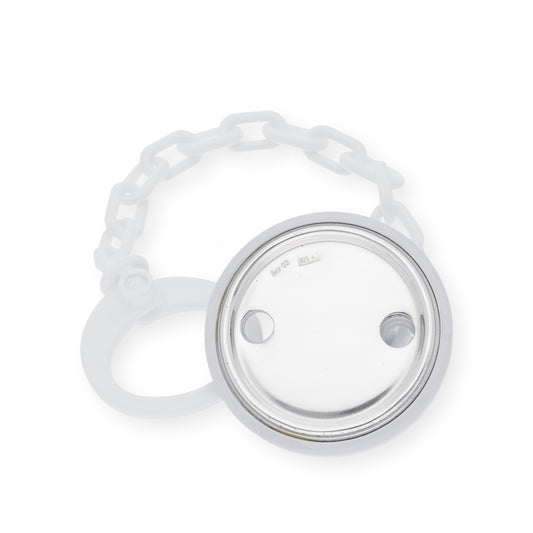 Pinza chupete bebé plata Ley 925