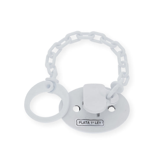 Pinza chupete bebé plata Ley 925