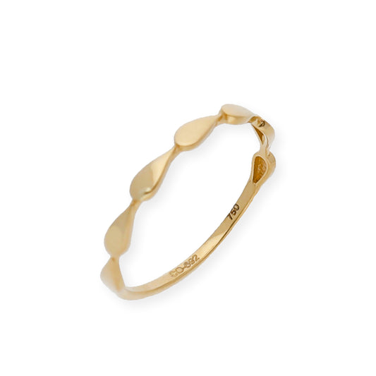 Anillo Lágrima en Oro de Ley 18k