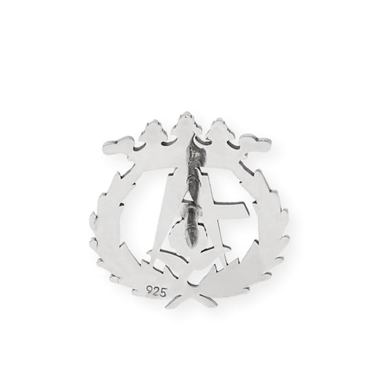 Pin Insignia Profesional de Arquitectura en Plata de Ley 925