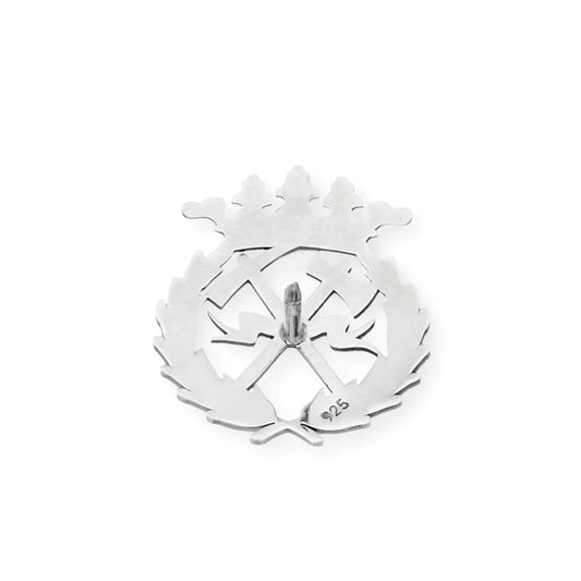 Pin Insignia Profesional de Ingeniería de Montes en Plata de Ley 925