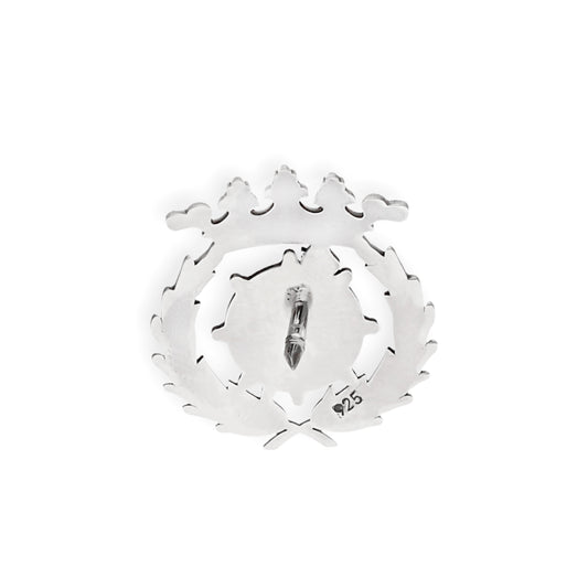 Pin Insignia Profesional de Ciencia Política y Sociología en Plata de Ley 925