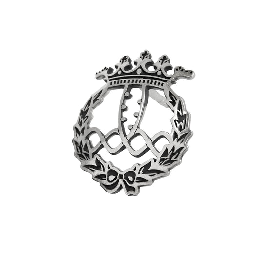 Pin Insignia Profesional de Bioquímica en Plata de Ley 925