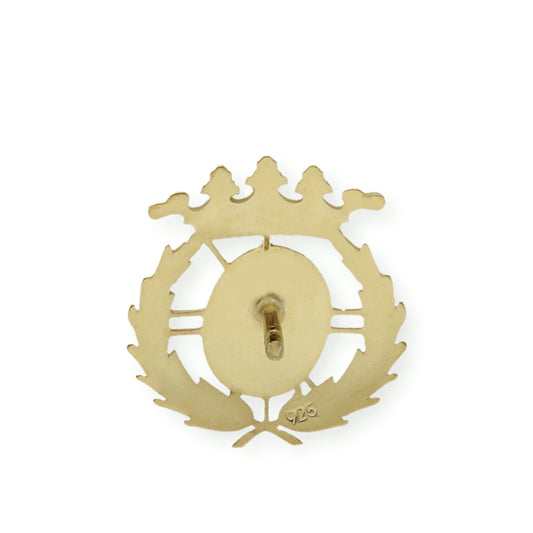 Pin Insignia Profesional de Ingeniería Informática en Plata de Ley 925 Bañada en Oro de 18K