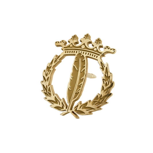 Pin Insignia Profesional de Periodismo en Oro de Ley 18K