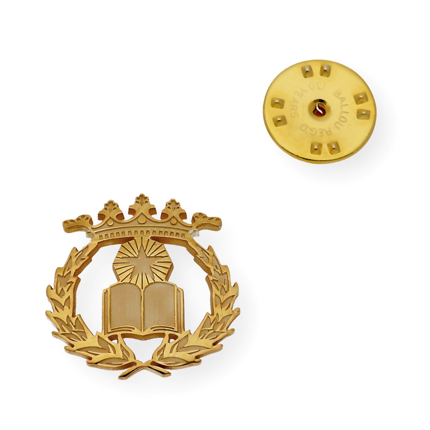 Pin Insignia Profesional de Notaría en Oro de Ley 18K