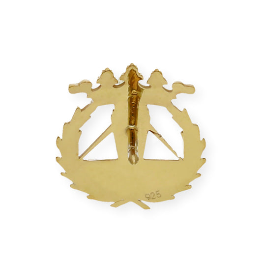 Pin Insignia Profesional de Ingeniería Técnica Agrícola en Oro de Ley 18K