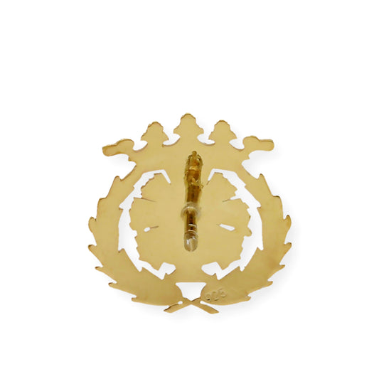 Pin Insignia Profesional de Ciencias Químicas en Oro de Ley 18K
