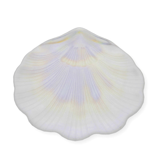 Concha de Bautismo Cristal Nacarado y Bilaminada Plata