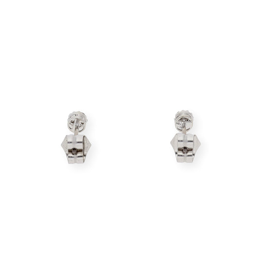 Pendientes Amy Oro Blanco 18k y Diamantes
