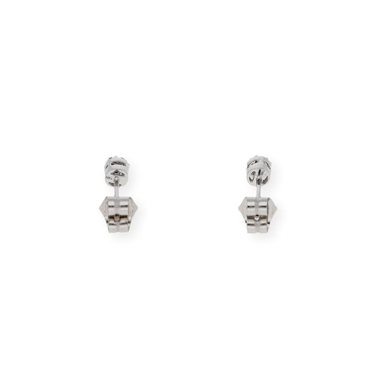 Pendientes Eloise Oro Blanco 18K y Diamantes