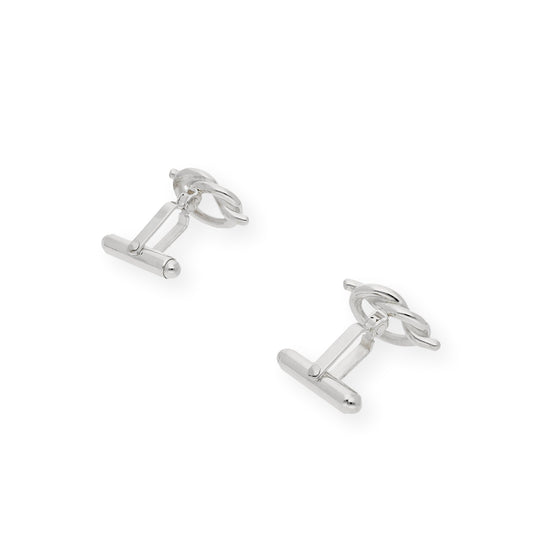 Gemelos de Plata Nudo Abierto