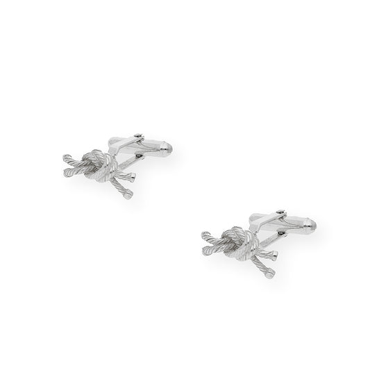 Gemelos de Plata Nudo Marinero