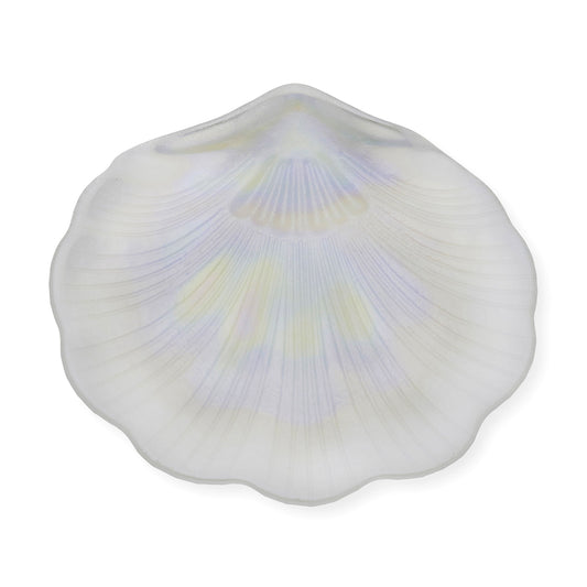 Concha de Bautismo Cristal Nacarado y Bilaminada Plata