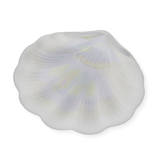 Concha de Bautismo Cristal Nacarado y Bilaminada Plata