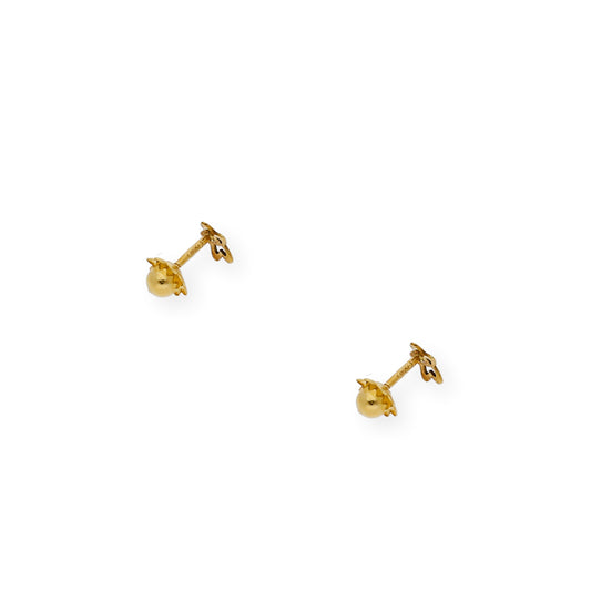 Pendientes bebé estrella Oro amarillo 18K y Diamantes