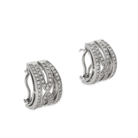 Pendientes Margaret Oro Blanco 18k y Diamantes