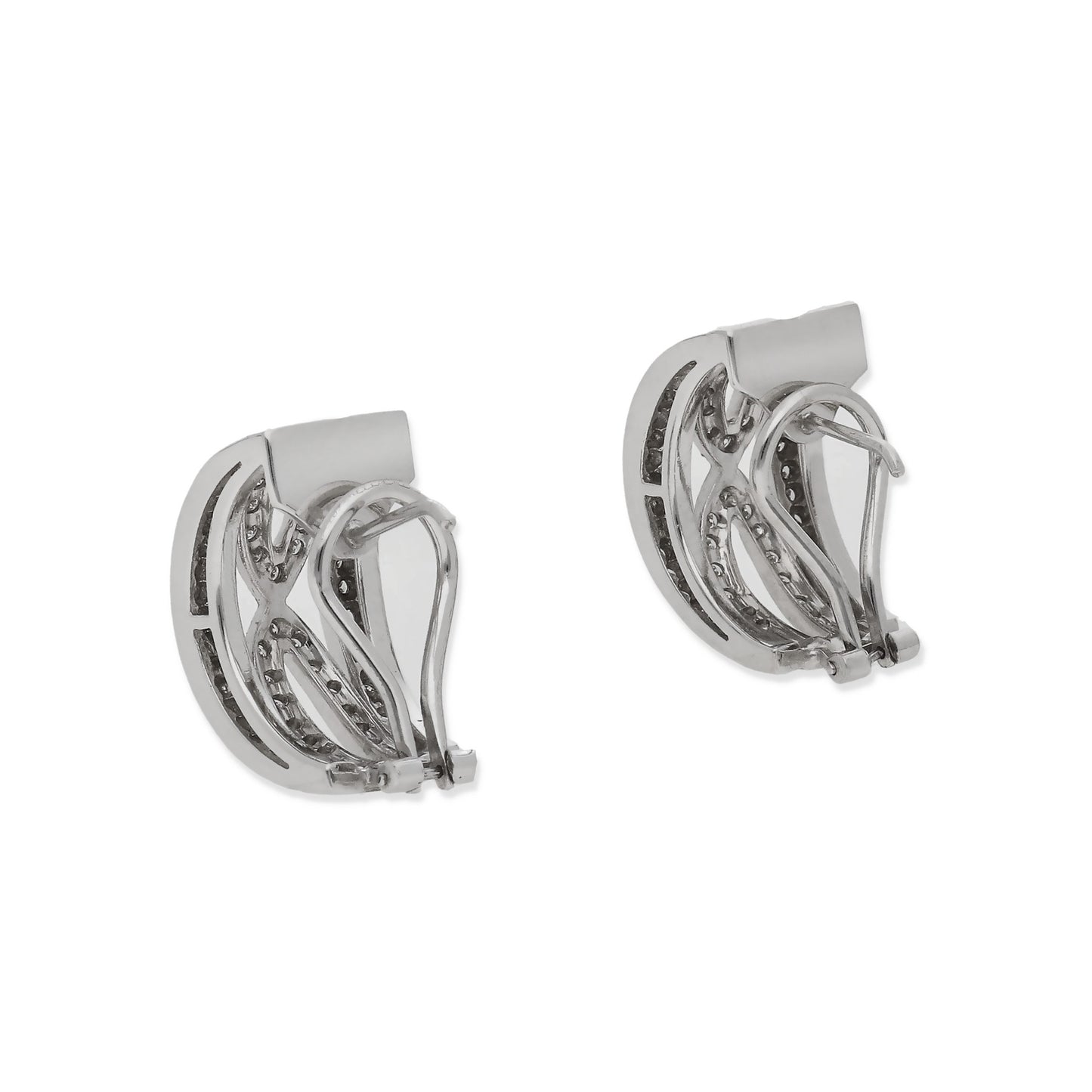 Pendientes Margaret Oro Blanco 18k y Diamantes
