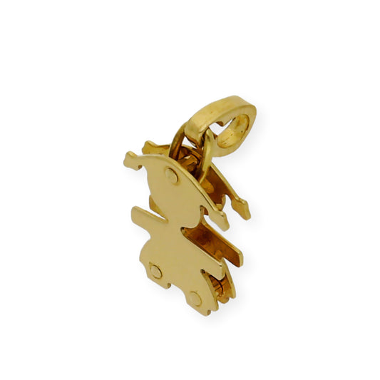 Colgante Inocente Niña mediana en Oro