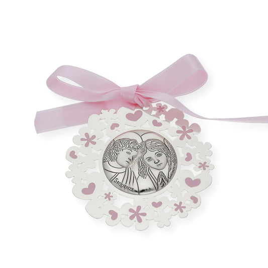 Medalla de Cuna Angelitos Rosa