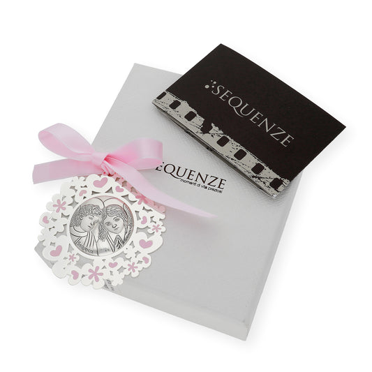 Medalla de Cuna Angelitos Rosa