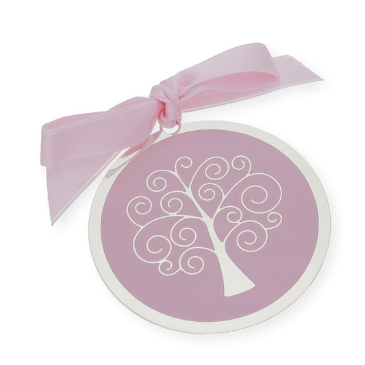 Medalla de Cuna Plata bilaminada Árbol Rosa