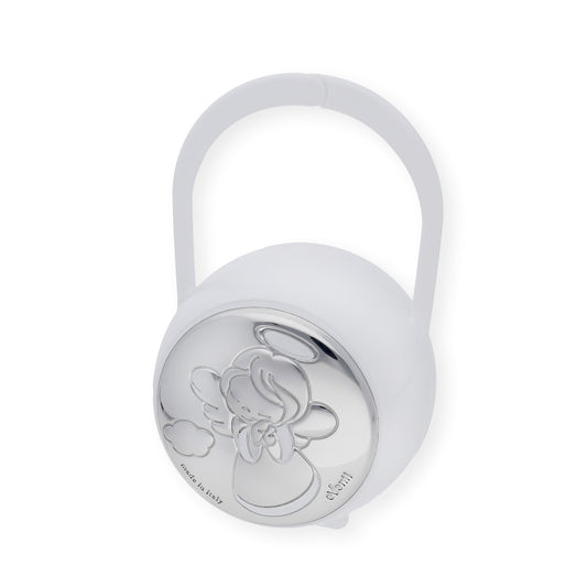 Portachupetes y Pinza de Chupetes en Plata Bilaminada Ángel Blanco