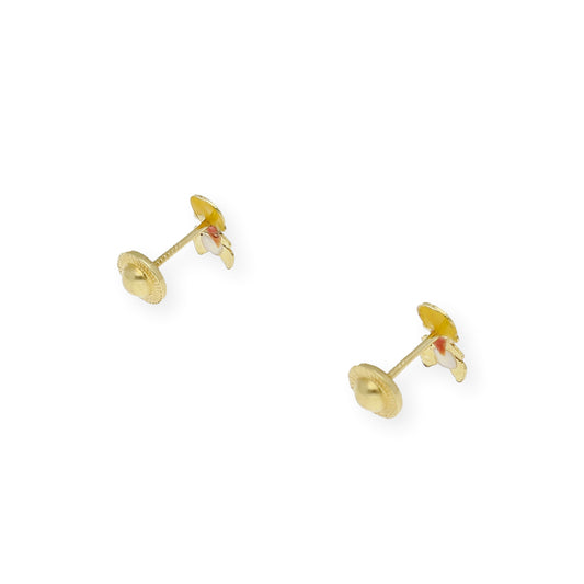 Pendientes Bebé niño Oro 18k Esmaltado