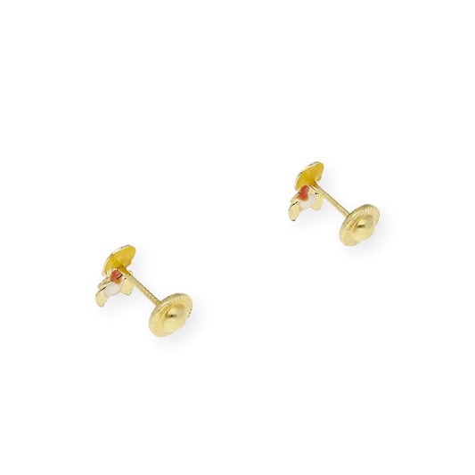 Pendientes Bebé niño Oro 18k Esmaltado