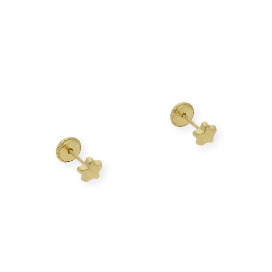 Pendientes bebé estrella Oro amarillo 18K
