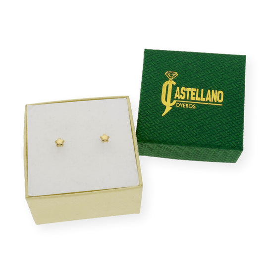 Pendientes bebé estrella Oro amarillo 18K