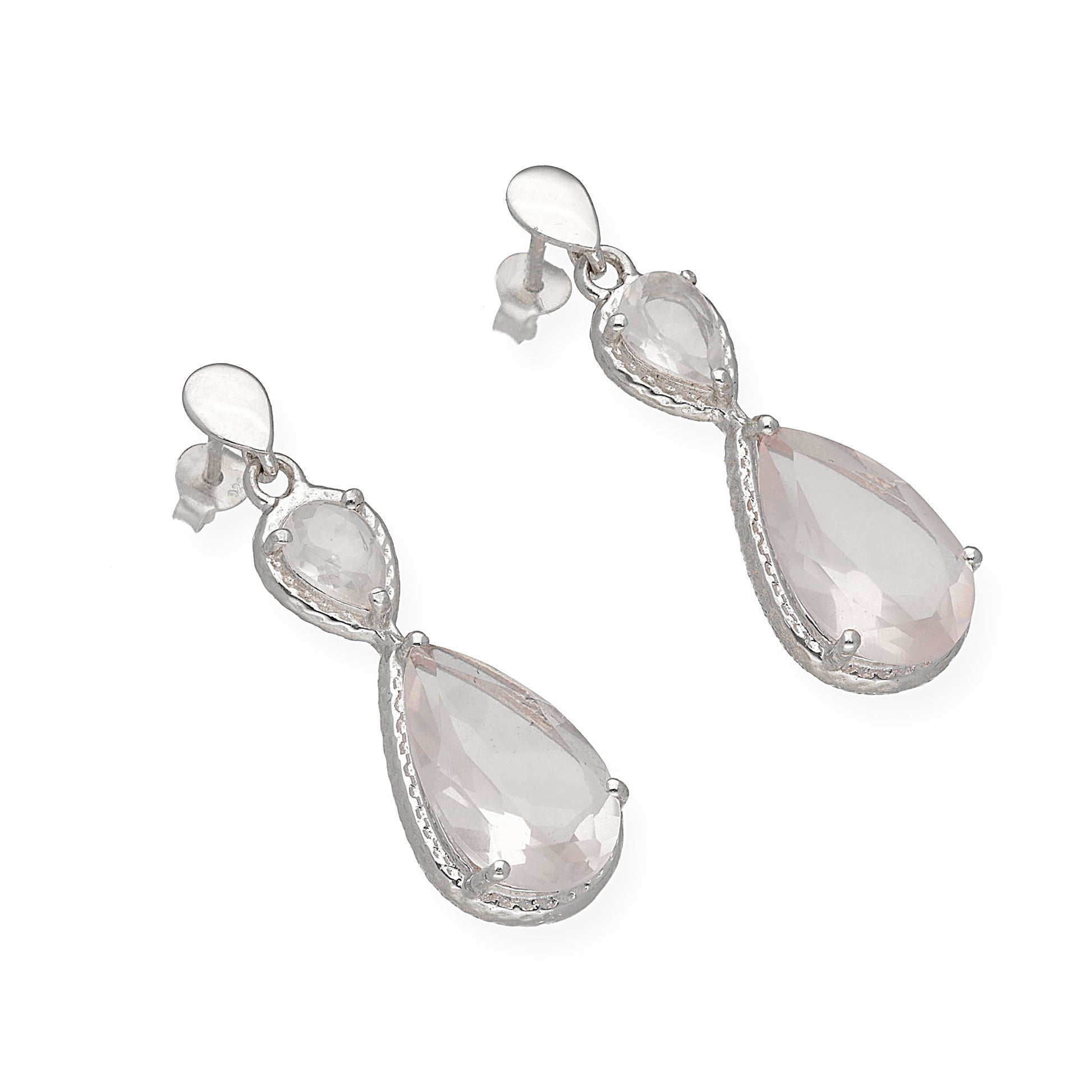 Pendientes Promesa En Plata De Ley 925 Y Cuarzo Rosa Castellano Joyeros pendientes-promesa-en-plata-de-ley-925-y-cuarzo-rosa-castellano-joyeros